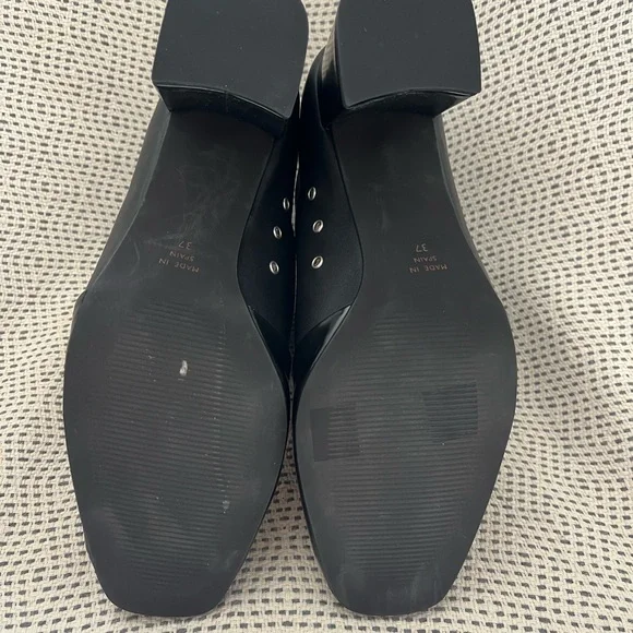 Intentionally Blank Black Lace-Up Ankle Boots - Picture 6 of 6